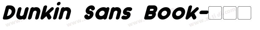 Dunkin Sans Book字体转换